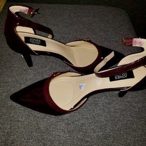Burgundy/Wine Color Jones New York low heels